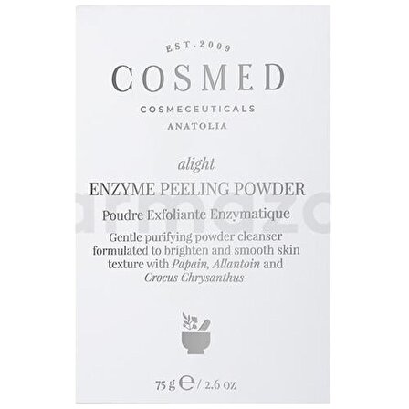 Cosmed Alight Enzyme Peeling Powder - Arındırıcı ve Aydınlatıcı Toz Enzim Peeling Temizleyici 75 gr