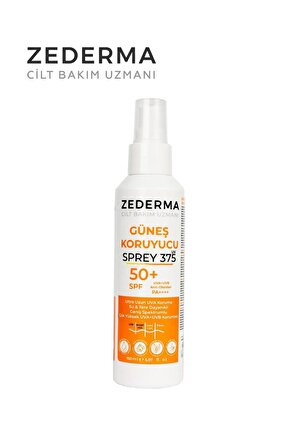 Zederma Güneş Koruyucu Sprey Ultra Uzun UVA Koruması Su ve Tere Dayanıklı SPF50+ 150 ml