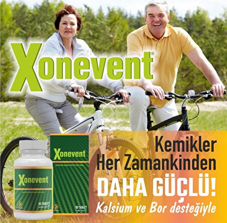 Xonevent - Kalsiyum ve Bor içeren Gıda Takviyesi 90 Tablet