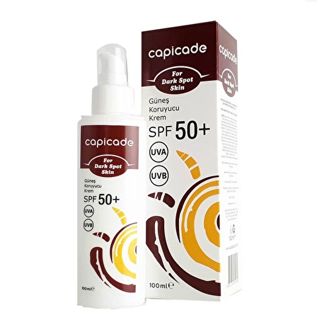 Capicade Güneş Koruyucu Krem Lekeli Ciltler İçin SPF50+ 100 ml - Eski Ambalaj