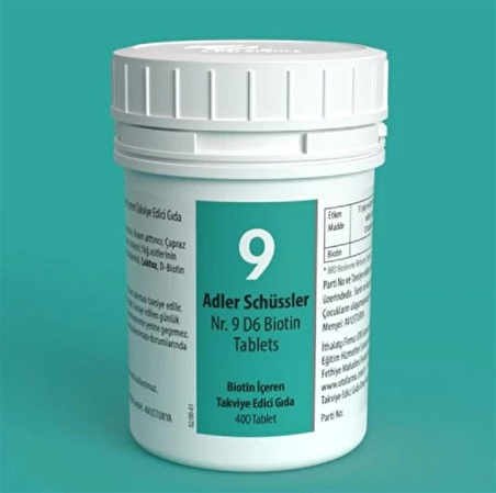 Adler Schüssler No: 9 Tablets