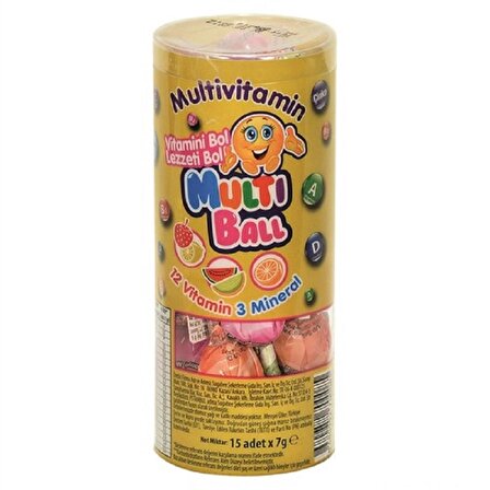 Multiball Lolipop Vitamin 15'li