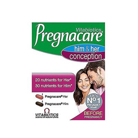 Pregnacare Him & Her Conception Tablet 20 For Her + 30 For Him