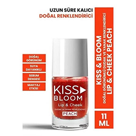 Procsin Kiss & Bloom Doğal Görünümlü Dudak ve Yanak Renklendirici Lip & Cheek Peach 11 ml