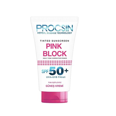 Procsin Pink Block Aydınlatıcı Güneş Kremi SPF50+ 50 ml