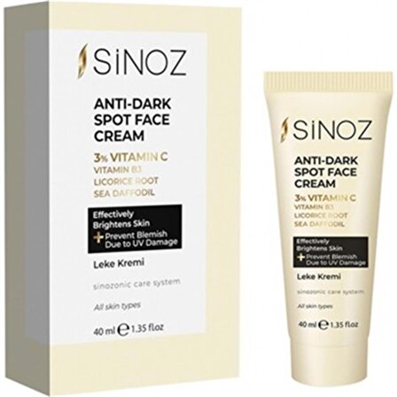 Sinoz Anti-Dark Spot Face Cream Leke Kremi 40 ml