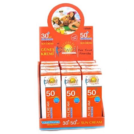 Ostwint Güneş Kremi SPF50 100 ml - 12'li Stand