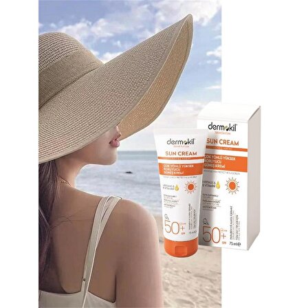 Dermokil Sun Cream - Çok Yönlü Yüksek Koruyucu Güneş Kremi SPF50 75 ml