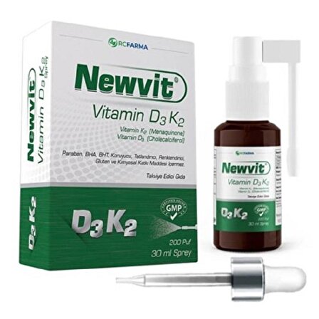 Newvit Vitamin D3K2 Sprey 30 ml