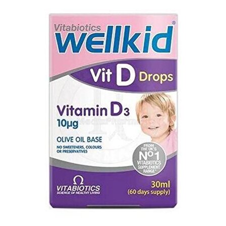 Wellkid Vit D Drops Vitamin D3 30 ml