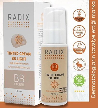 Radix BB Cream Tinted Light SPF50+ 40 ml
