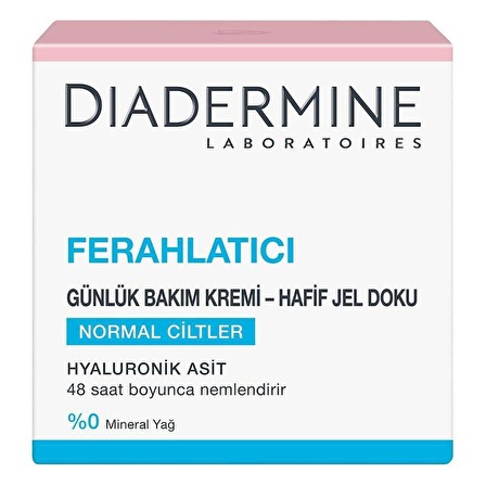 Diadermine Ferahlatıcı Günlük Bakım Kremi Hafif Jel Doku 50 ml