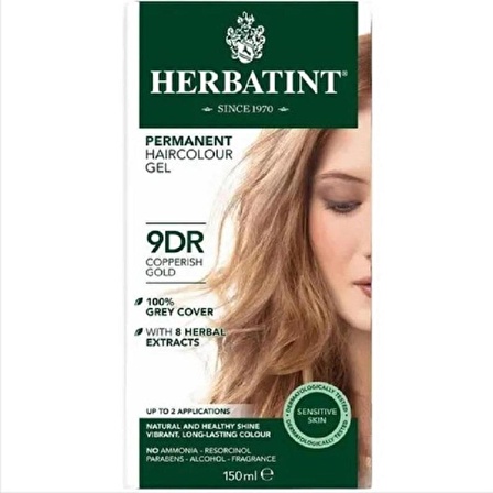 Herbatint Bitkisel Saç Boyası Copperish Gold Bakır Sarısı 9DR 150 ml