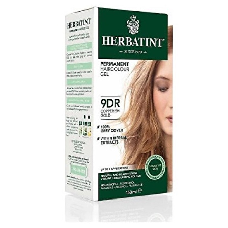 Herbatint Bitkisel Saç Boyası Copperish Gold Bakır Sarısı 9DR 150 ml