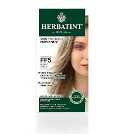 Herbatint Bitkisel Saç Boyası FF5 Blonde Sable Kum Sarı 150 ml