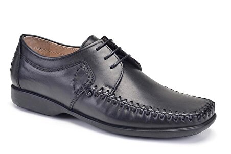 Siyah Günlük Bağcıklı Erkek Ayakkabı -12258-