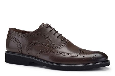 Kahverengi Brogue Erkek Ayakkabı -12019-