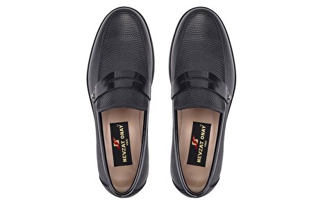 Siyah Günlük Loafer Erkek Ayakkabı -12586-