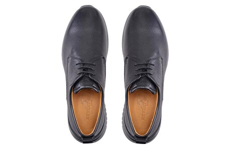 Siyah Bağcıklı Sneaker Erkek Ayakkabı -12410-