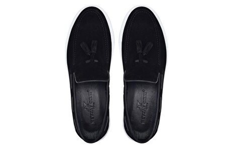Siyah Süet Sneaker -8386-