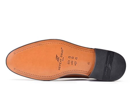Kahverengi Klasik Bağcıklı Kösele Erkek Ayakkabı -24281-
