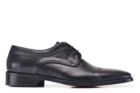 Siyah Klasik Bağcıklı Kösele Erkek Ayakkabı -8795-