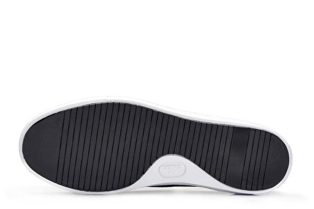 Hakiki Deri Siyah Sneaker Erkek Ayakkabı -9816-