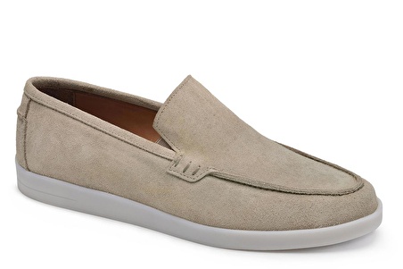 Bej Günlük Bağcıksız Loafer -65611-