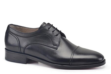 Siyah Bağcıklı Kösele Erkek Ayakkabı -51841-