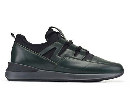 Yeşil Bağcıklı Erkek Sneaker -95712-