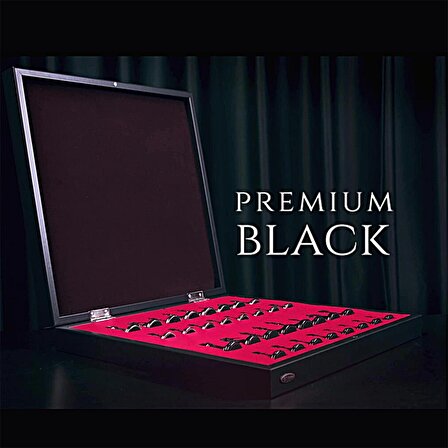 GiftHome Premium Black Metal Klasik Satranç Takımı ve Mermer Desenli Sandıklı MDF Tahtası (36X36X6 cm.)