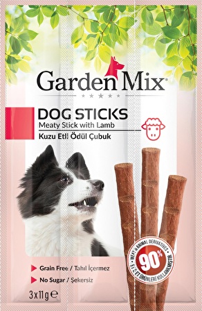 Gardenmix Kuzu Etli Köpek Stick Ödül 3*11g