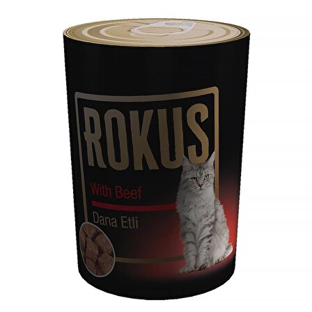 Rokus Dana Etli Kedi Konservesi 410g Rok240410bfacl1