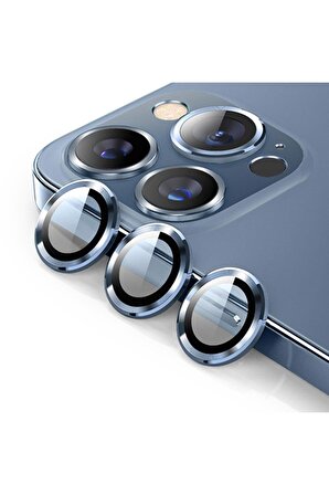 URR iPhone 15 Pro Uyumlu Titanium Alloy Premium Kamera Lens Koruyucu