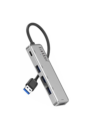 Peeq Earldom HUB12 Tak Çalıştır 40cm 4 Adet Usb 2.0 ve 1 Adet Type-C Çıkışlı Usb Çoklayıcı