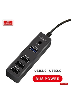 Peeq Earldom HUB07 Tak Çalıştır 3 Adet Usb 2.0 ve 1 Adet Usb 3.0 Çıkışlı Usb Çoklayıcı