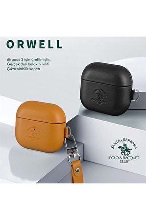 Peeq Santa Barbara Polo Racquet Club Airpods 3 (3.nesil) Orwell Kılıf - Kahverengi