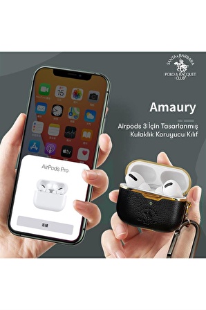 Peeq Santa Barbara Polo Racquet Club Airpods 3 (3.nesil) Amaury Kılıf - Kırmızı