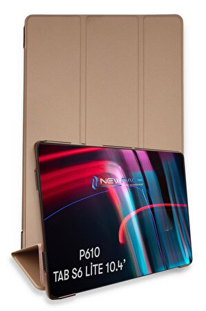 Peeq Samsung Galaxy P610 Tab S6 Lite 10.4   Smart Katlanabilen Uyku Modlu Tablet Kılıfı 