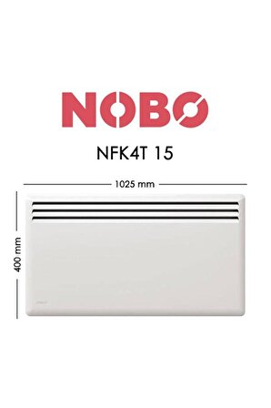 Nobo Nfk4T 1500 W Termostatlı Elektrikli Duvar Tipi Konvektör Isıtıcı 15 m2