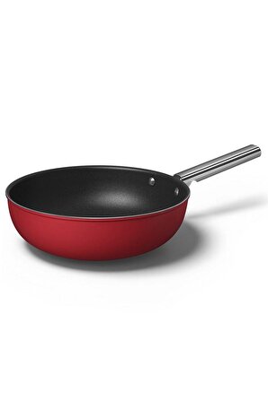 SMEG Cookware 50'S Style Kırmızı WOK Tava 30 cm