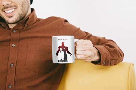 Marvel Karakteri Iron Man Deseli Kupa Bardak