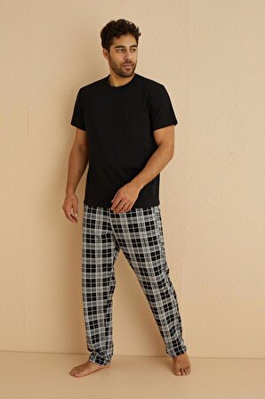 Süprem Genç Kısa Kol Altı Uzun Pijama Takımı | 65011-5