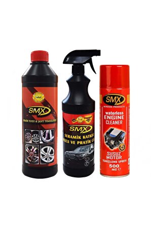 SMX Susuz Motor Temizleme Spreyi / Demir Tozu / Jant Temizleyici / Seramik Cila / Hızlı Cila / Pratik Cila