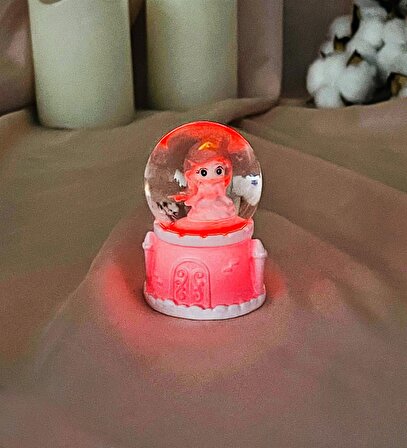 Sevimli Prenses Mini Işıklı Kar Küresi