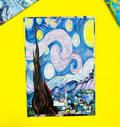 Van Gogh Yıldızlı Gece Tasarımlı Sekreterlik