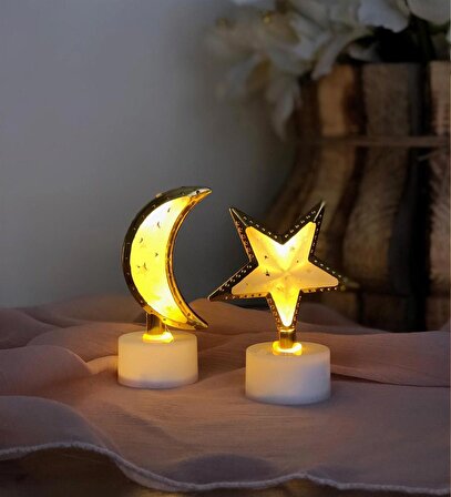 Mini Ay Ve Yıldz Gece Lambası