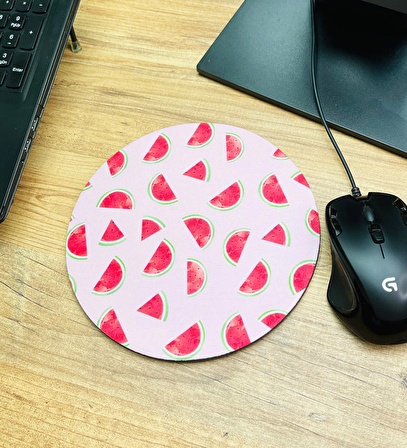 Karpuz Tasarımlı Oval Mouse Pad	