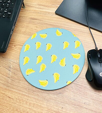 Muz Tasarımlı Oval Mouse Pad	