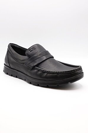 Forelli 32627-H Siyah Erkek Loafer Ayakkabı